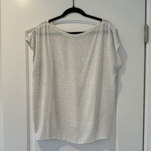 LOFT Ann Taylor Women's Mixed Media Cap Sleeve T XL